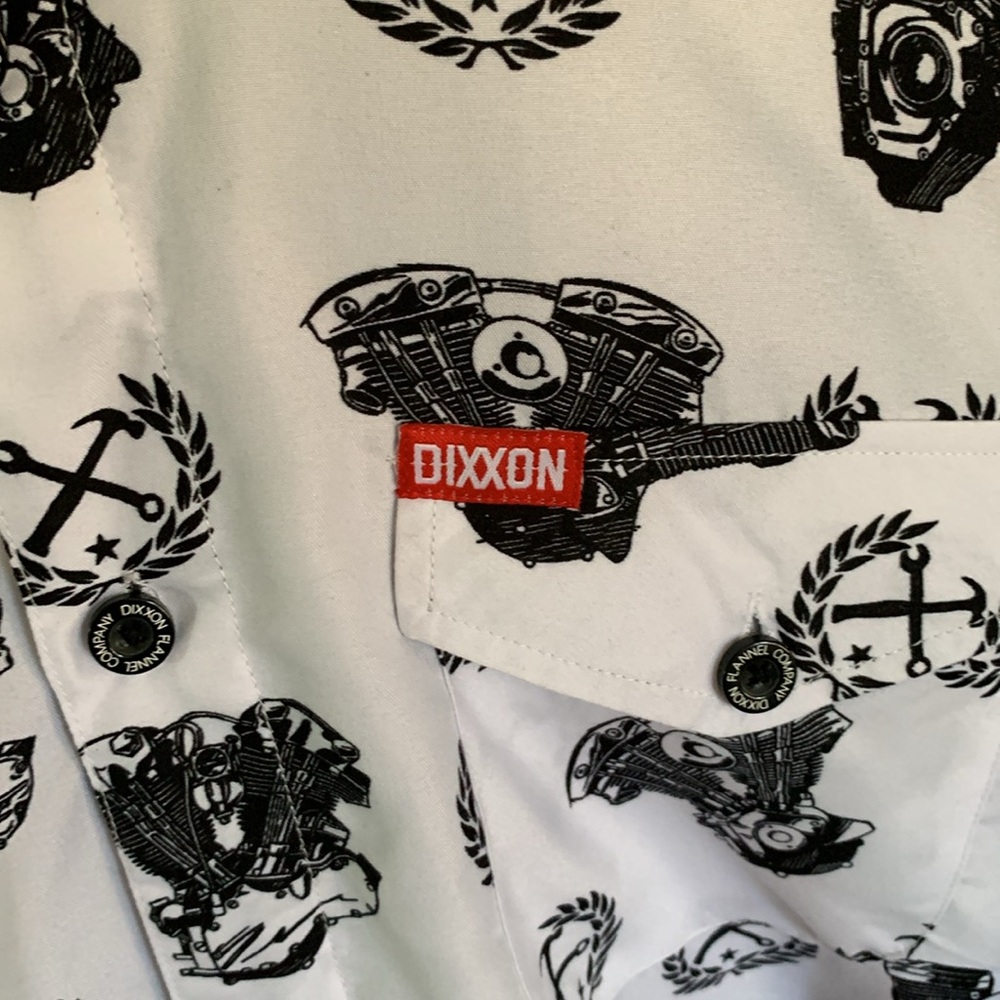 DIXXON, FORM and FUNCTION. PARTY SHIRT. “V-TWIN” excellent condition